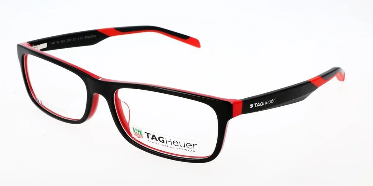 Tag Heuer TH0551 002 Eyeglasses Black 57mm Unisex