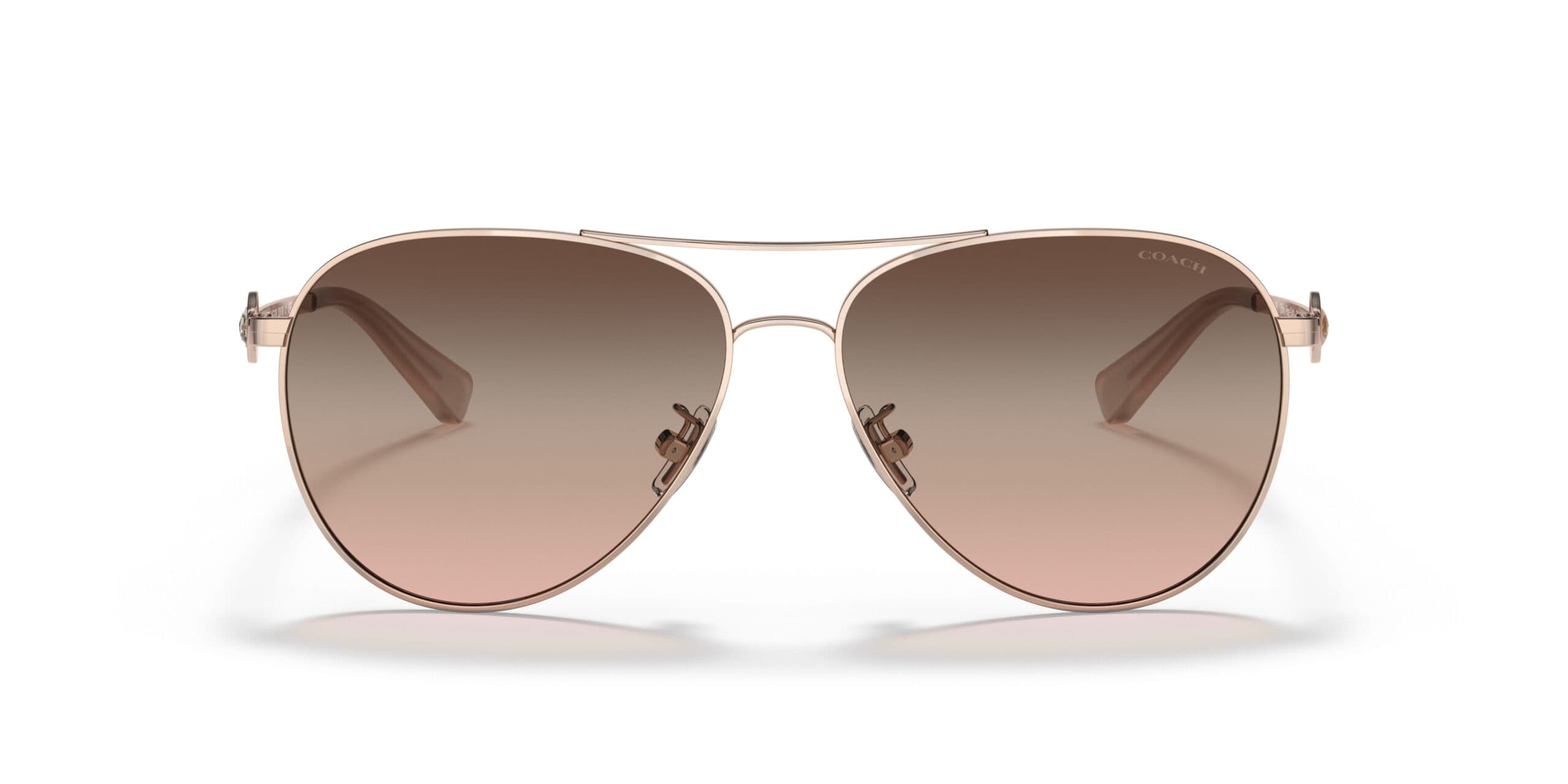 Coach HC7128 9331U8 Sunglasses Shiny Rose Gold 58mm Women 4