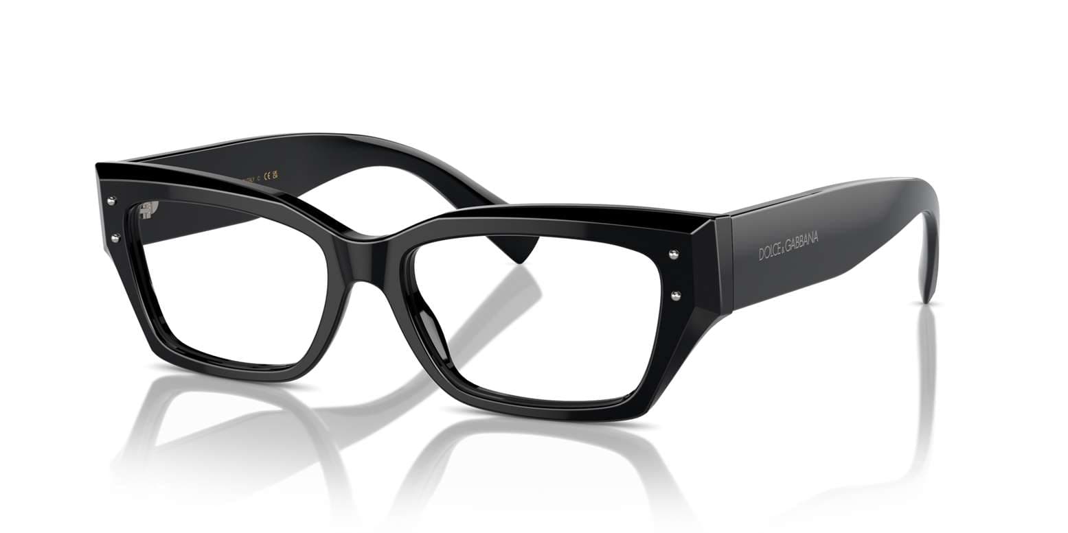 Dolce & Gabbana DG3387 501 Eyeglasses Black 53mm Women