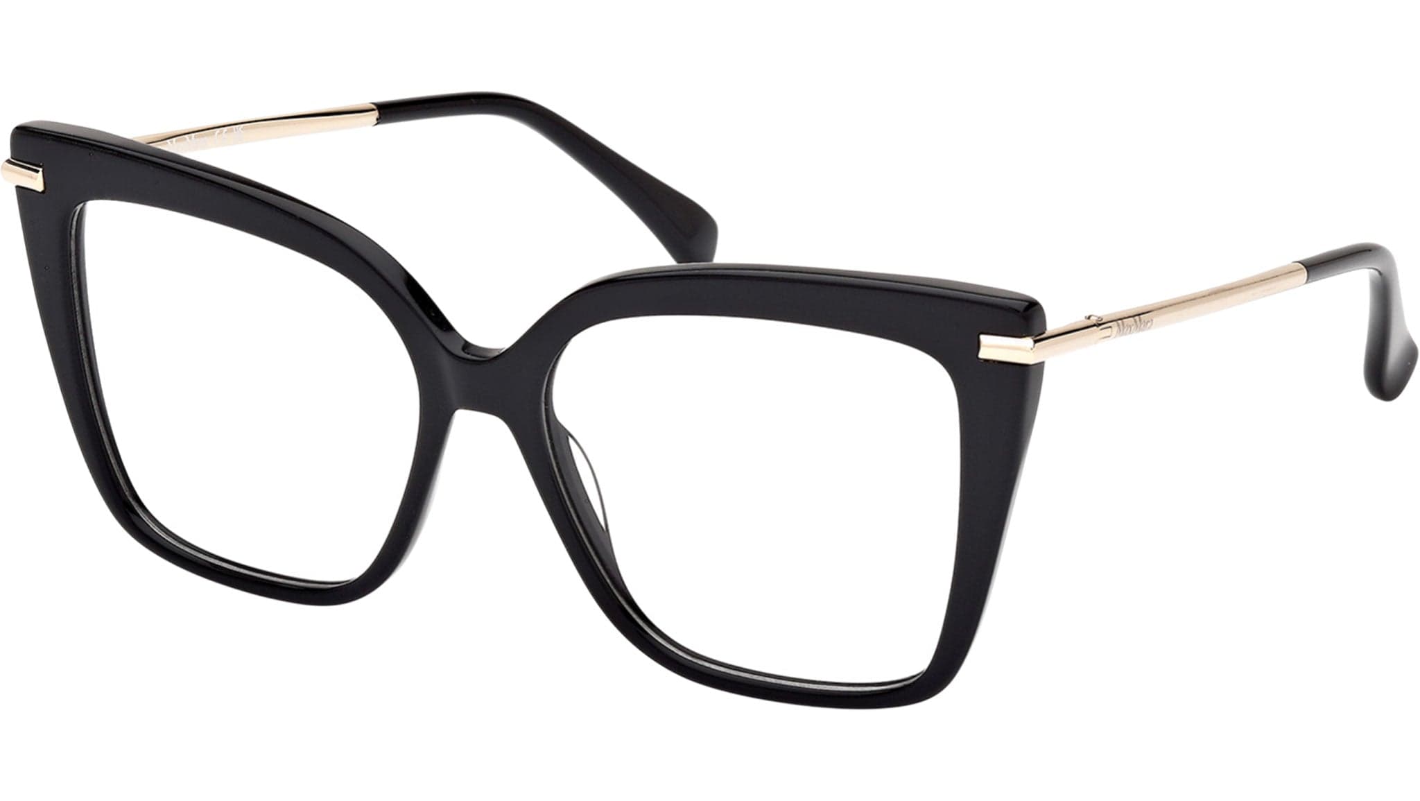 Max Mara MM5144 001 Eyeglasses Shiny Black 54mm Women