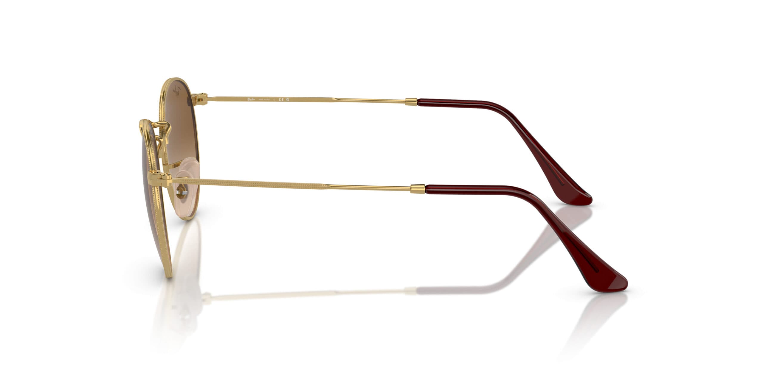 Ray-Ban RB3447 ROUND METAL 001/51 RB3447 Sunglasses Gold 145mm Unisex 2