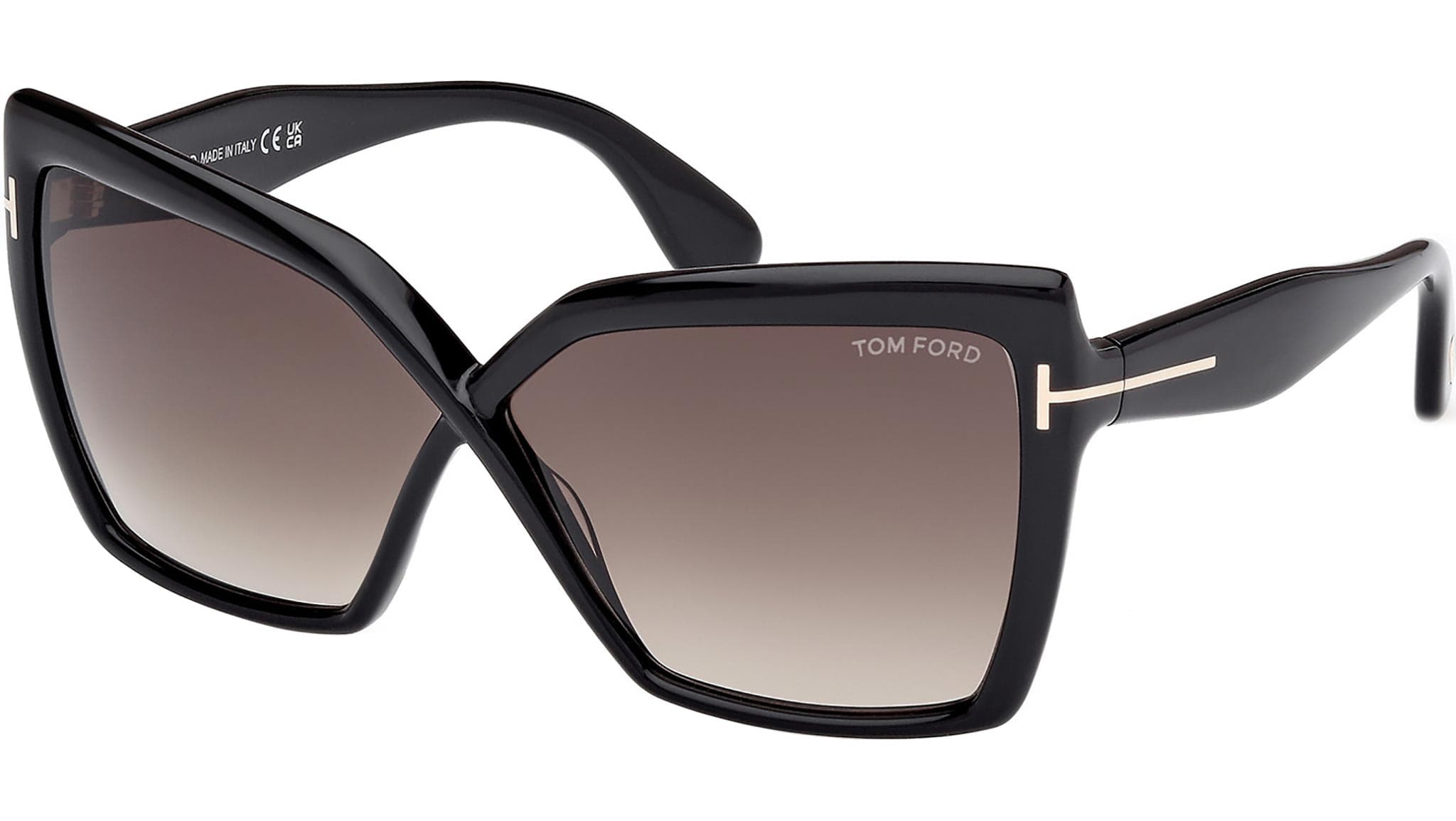 Tom Ford FT1195 01B Sunglasses Shiny Black 63mm Women
