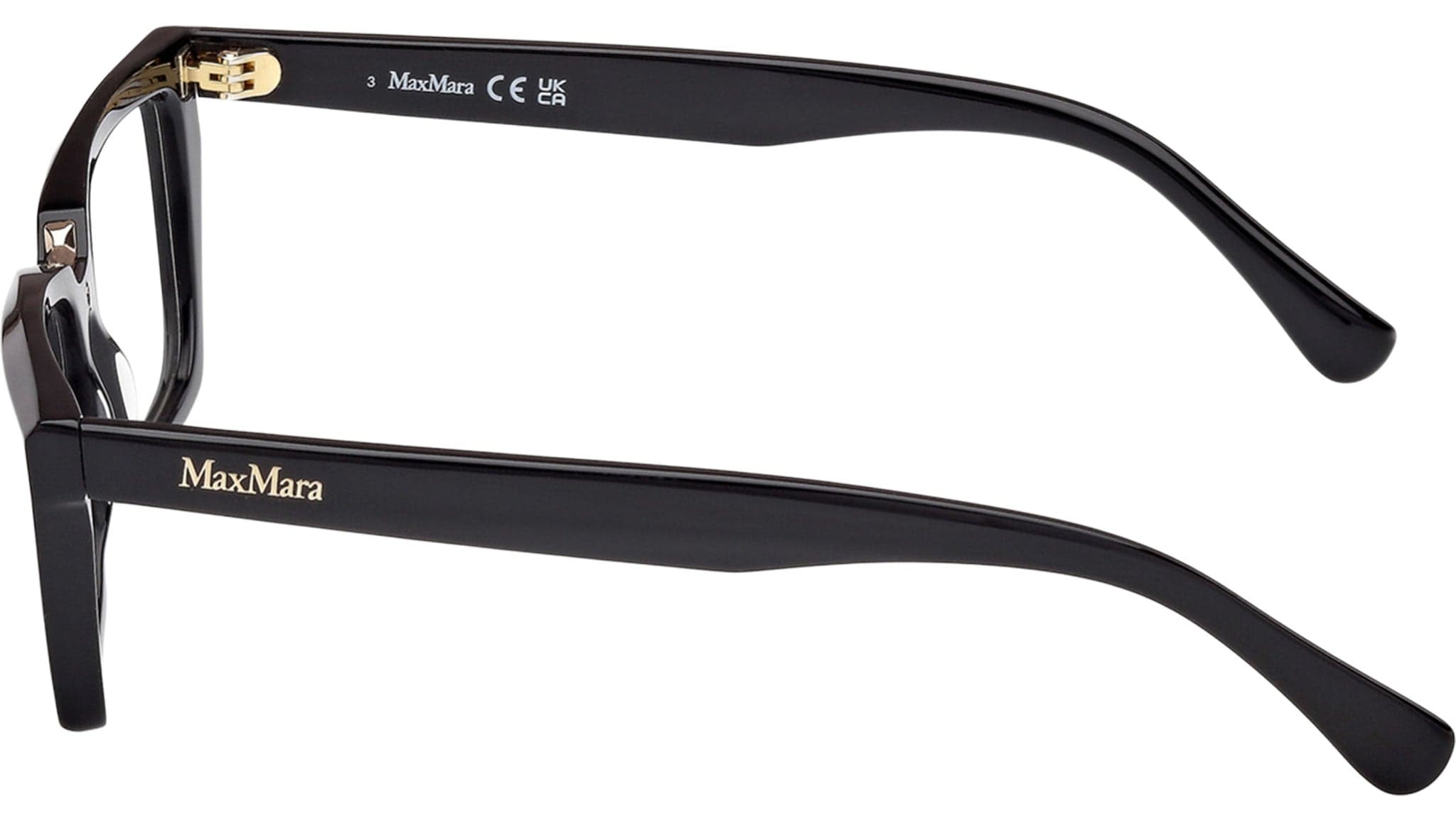 Max Mara MM5180 001 Eyeglasses Shiny Black 53mm 3
