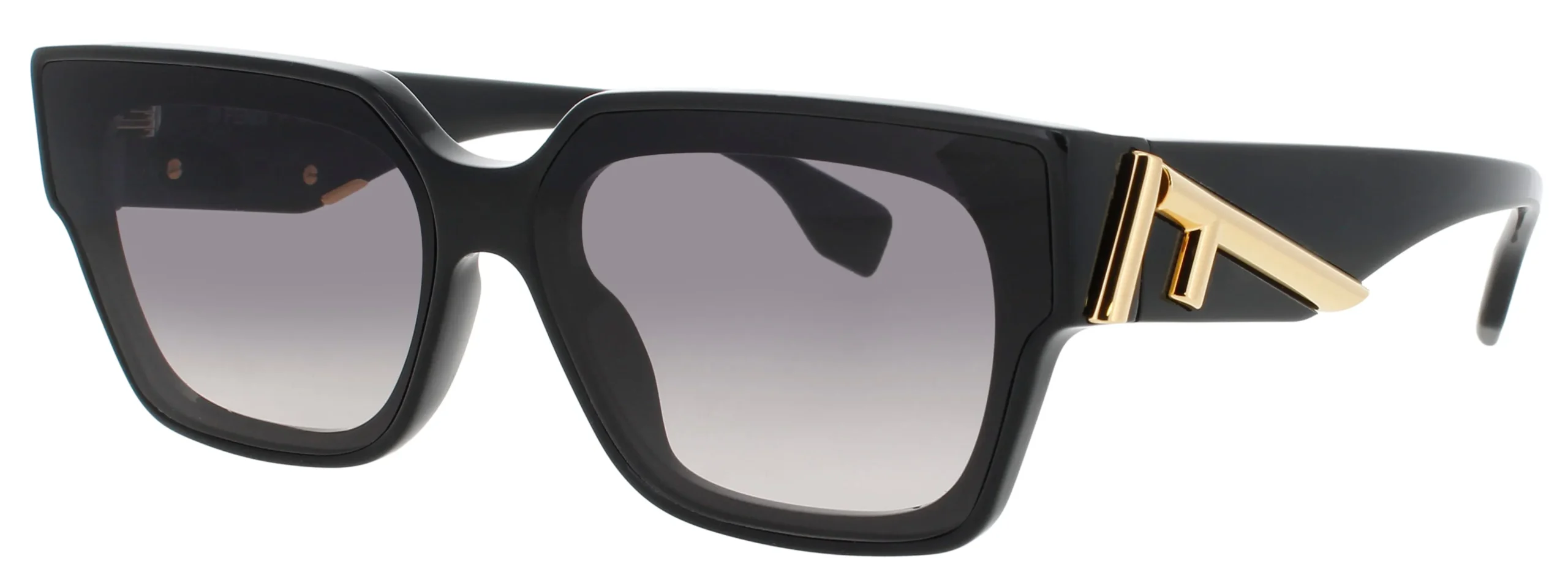 Fendi FE40099I 01B Sunglasses Shiny Black 63mm Women
