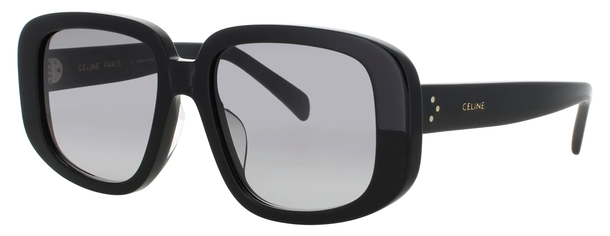 Celine CL40299U 01B Sunglasses Shiny Black 55mm Women