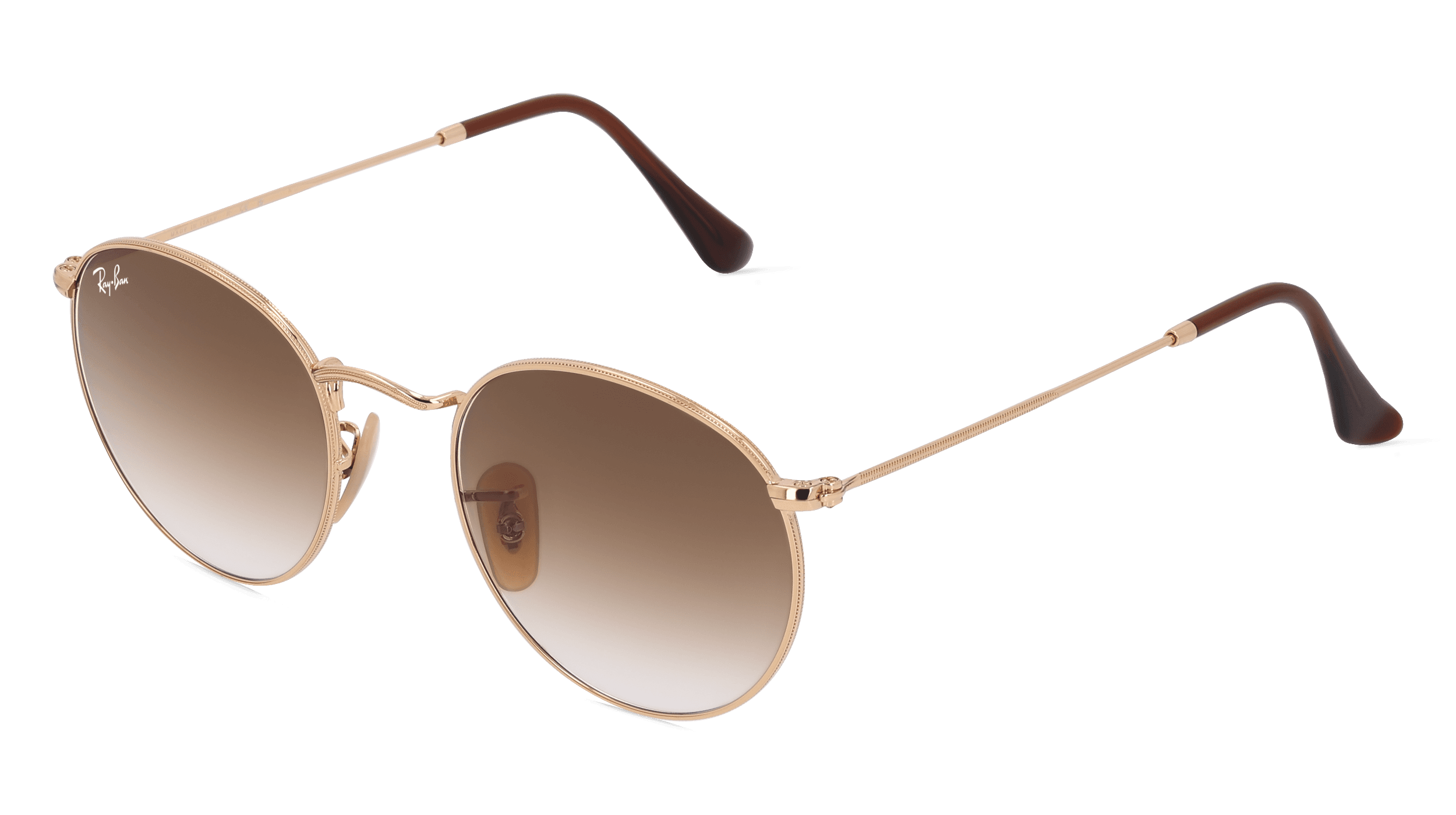 Ray-Ban RB3447 ROUND METAL 001/51 RB3447 Sunglasses Gold 145mm Unisex