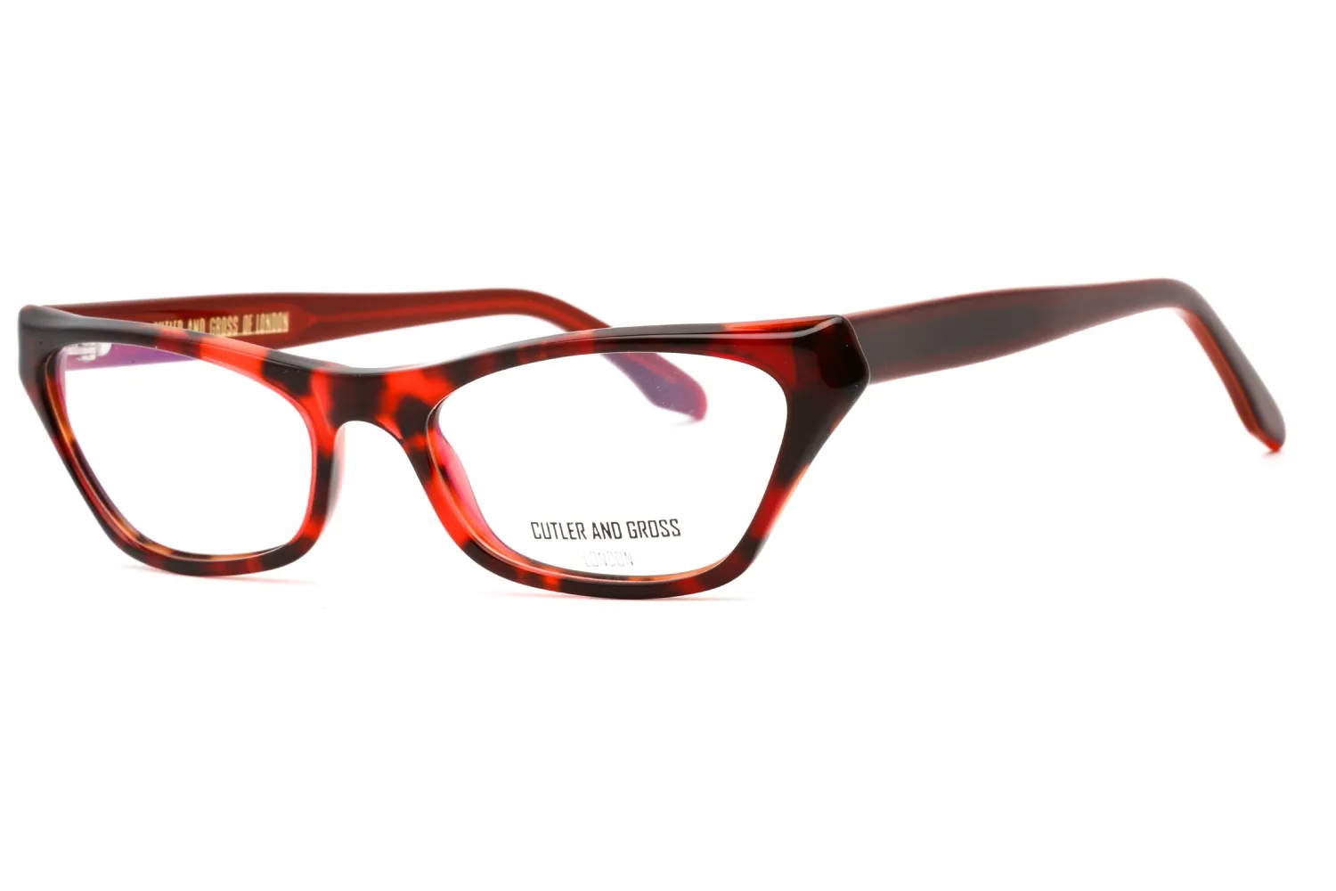 Cutler and Gross CG1329 002 Eyeglasses Red 57mm Women