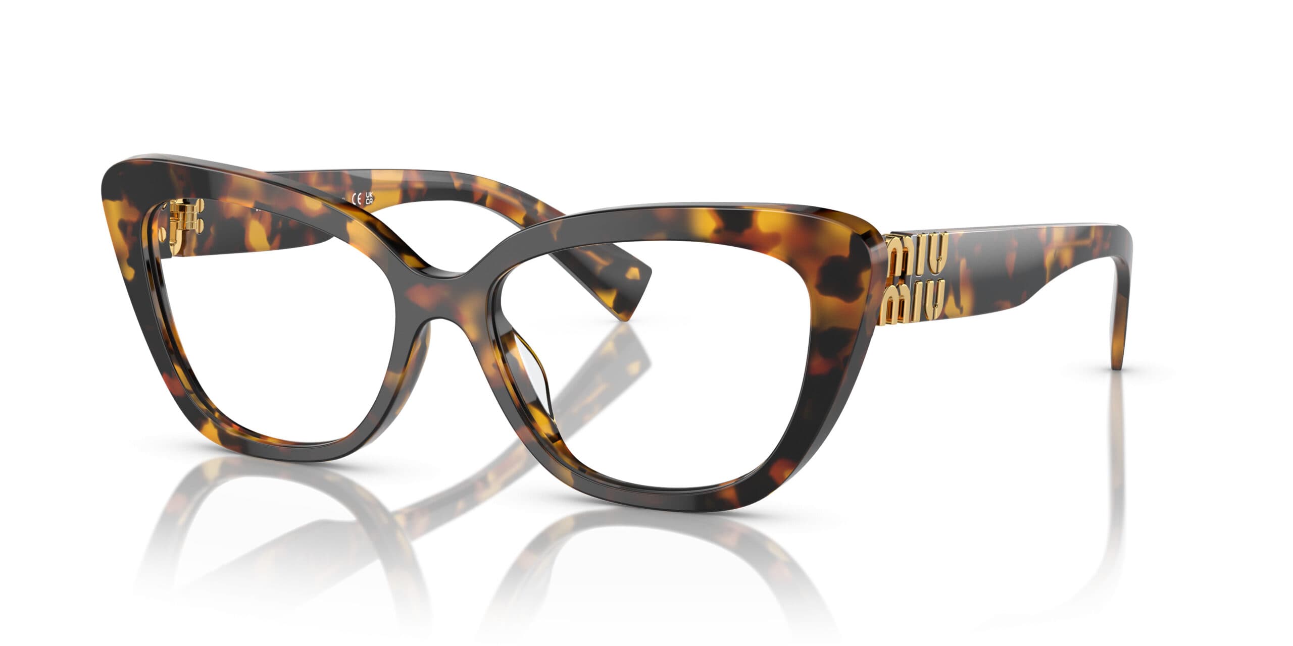 Miu Miu MU05VV VAU1O1 Eyeglasses Honey Havana 55mm Women