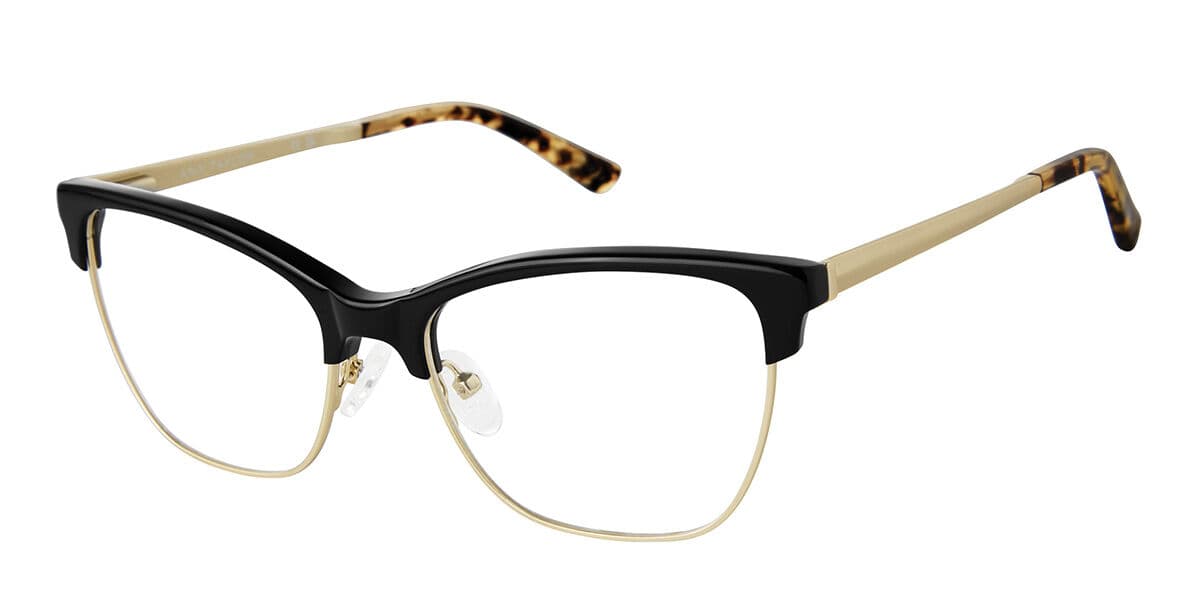 Ann Taylor AT349 C01 Eyeglasses Black Rose Gold 54mm Women