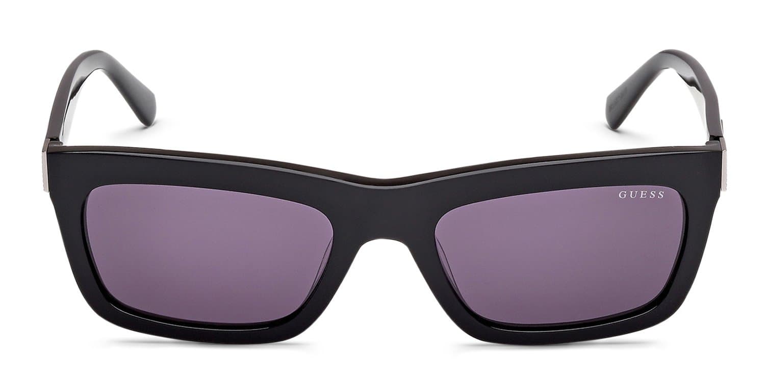 Guess GU00212 01A Sunglasses Shiny Black 55mm Men 2