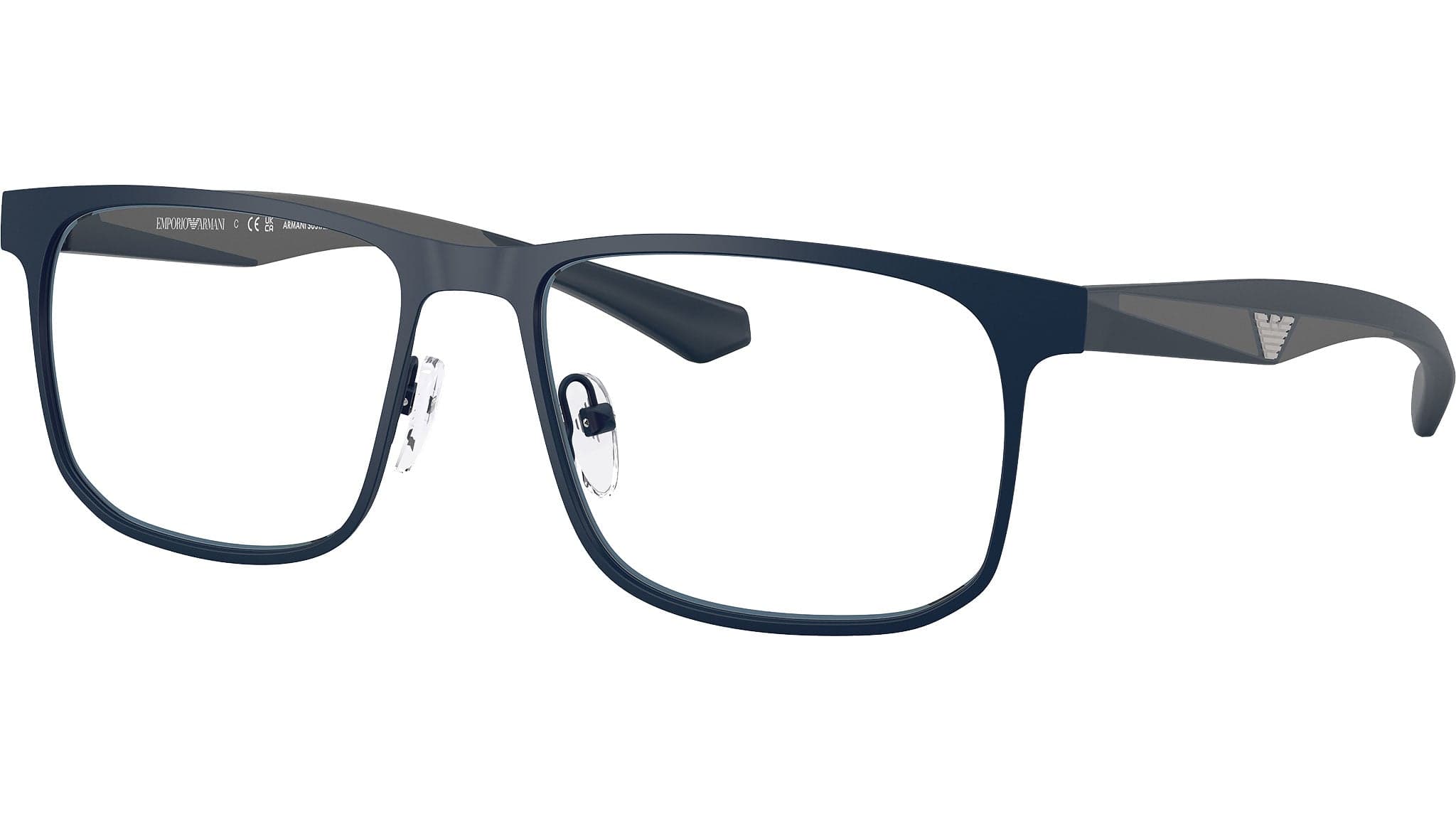 Emporio Armani 0EA1163 3389 Eyeglasses Matte Blue 53mm Men