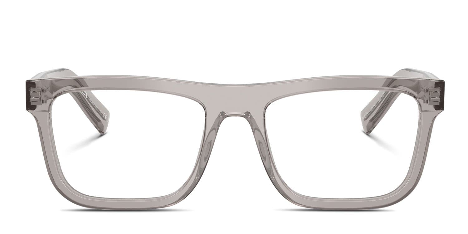 Prada 0PR C03V 18J1O1 Eyeglasses Transparent Hematite Grey 55mm Men 2