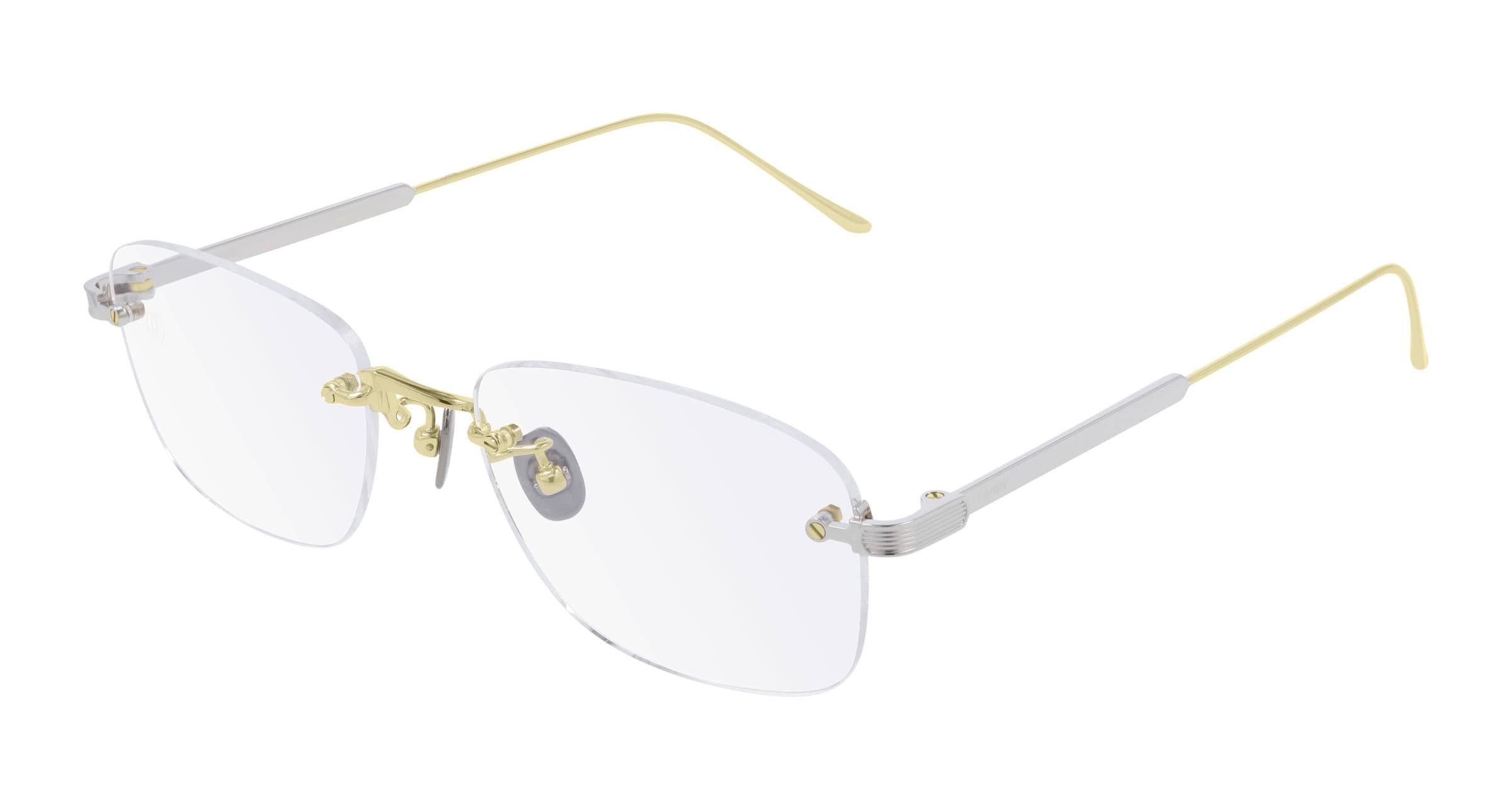 Cartier CT0228O 001 Eyeglasses Gold 54mm Men