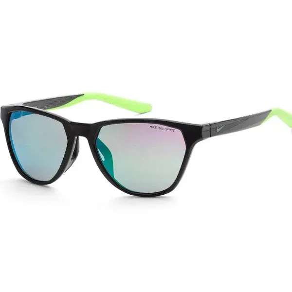 Nike DQ0870 012 Sunglasses Black / Green 56mm Unisex