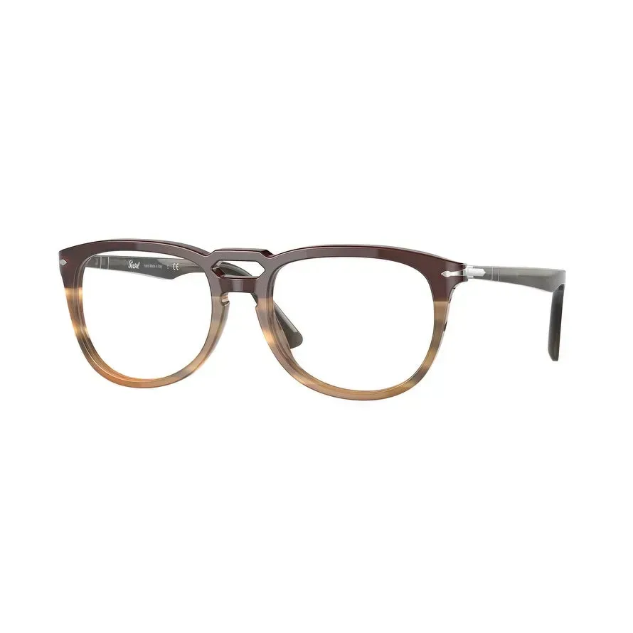Persol PO3278V Eyeglasses Black/striped Brown 51mm Unisex
