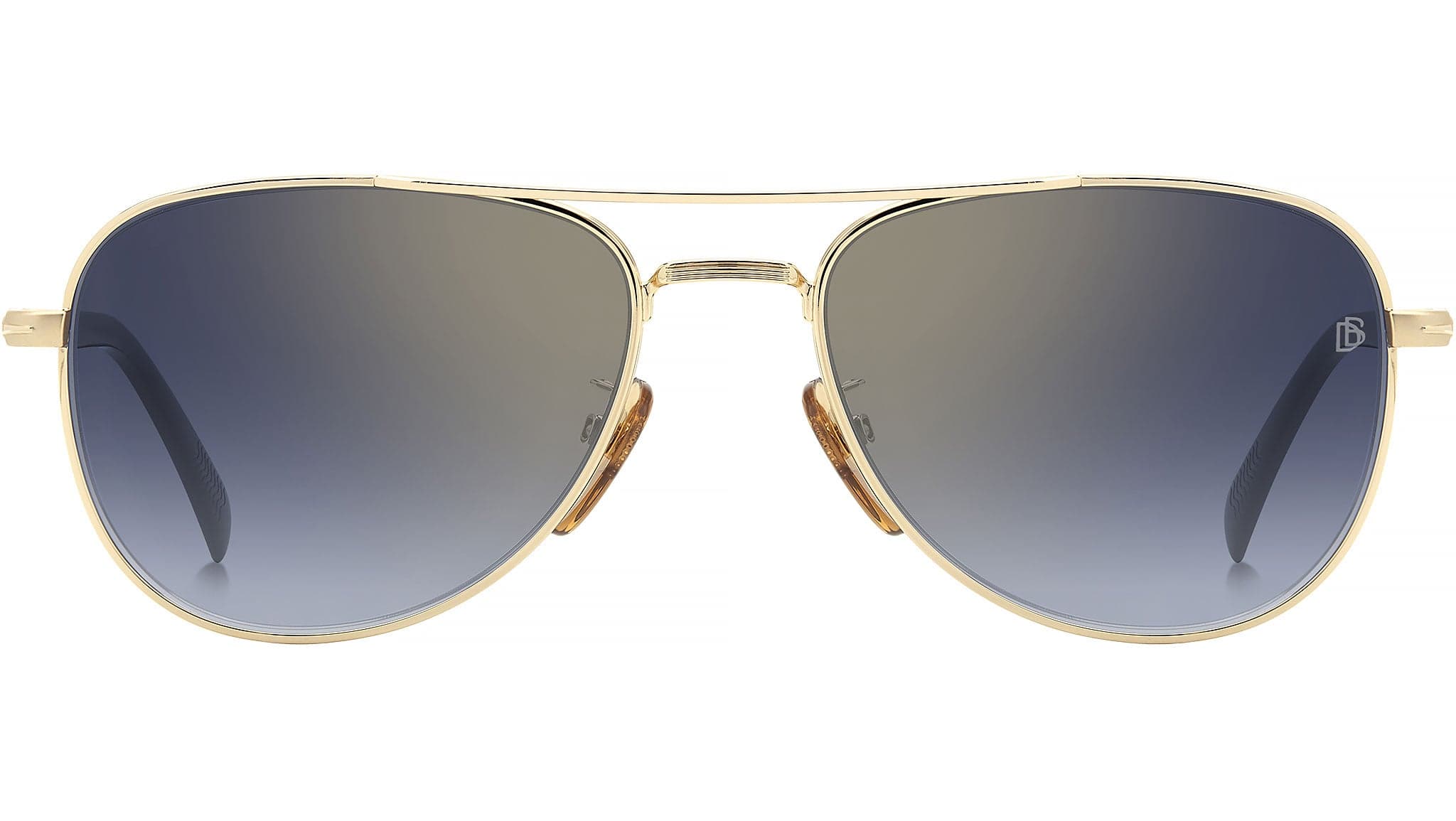 David Beckham DB 1175/S 0RHL 1V Sunglasses Gold Black 56mm Men 2