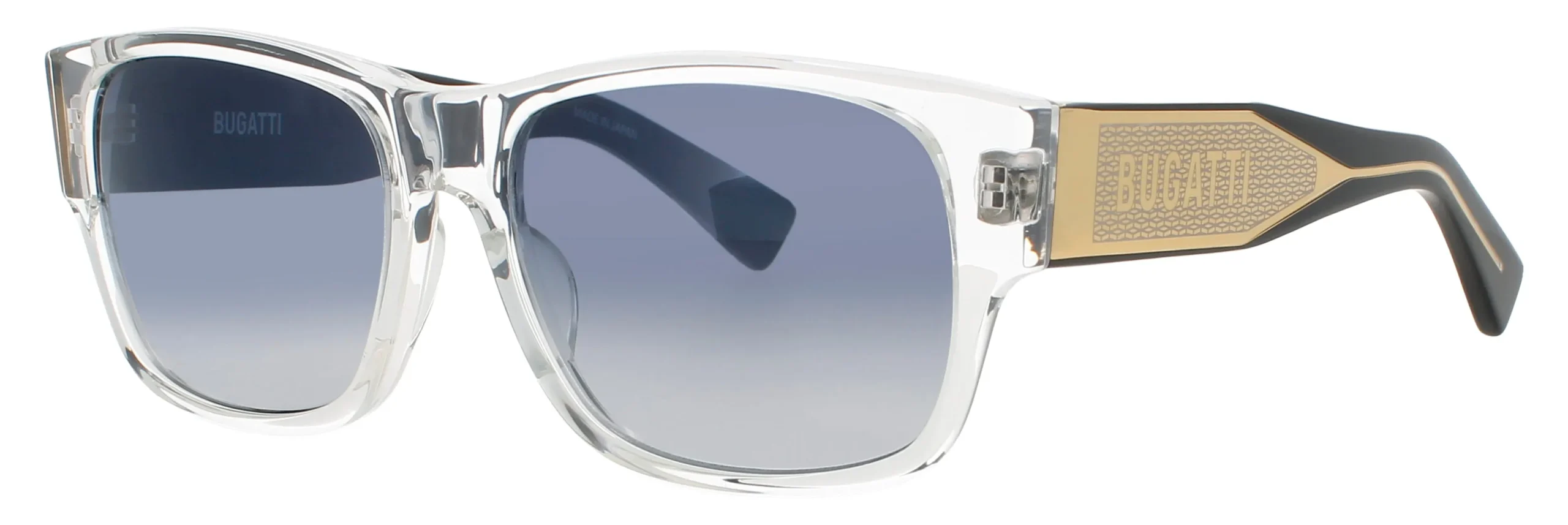 Bugatti 12 CRY Sunglasses Crystal Clear 56mm Men