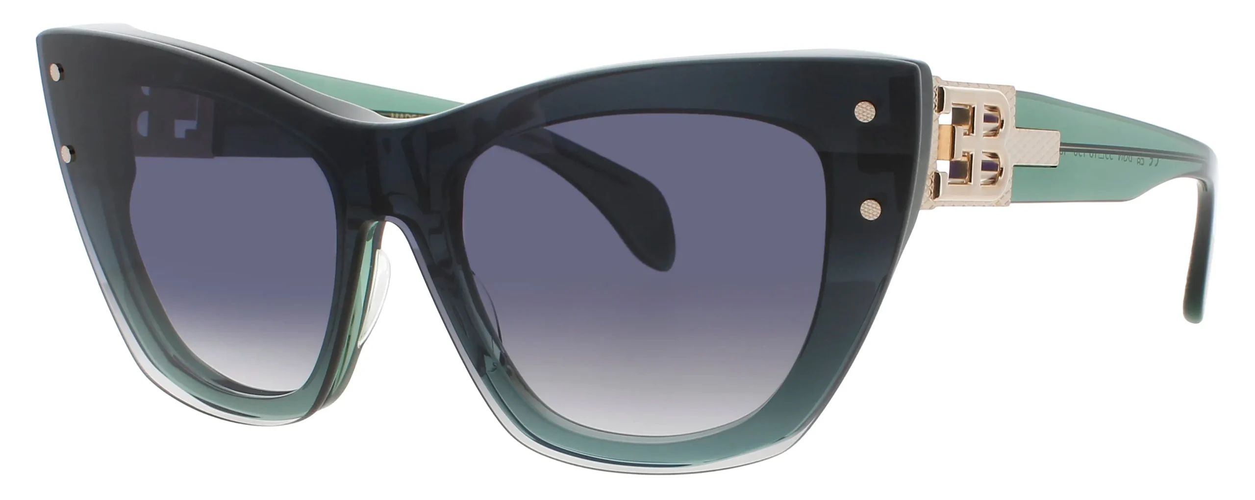 Bugatti 48L BGN Sunglasses Green Crystal 55mm Women