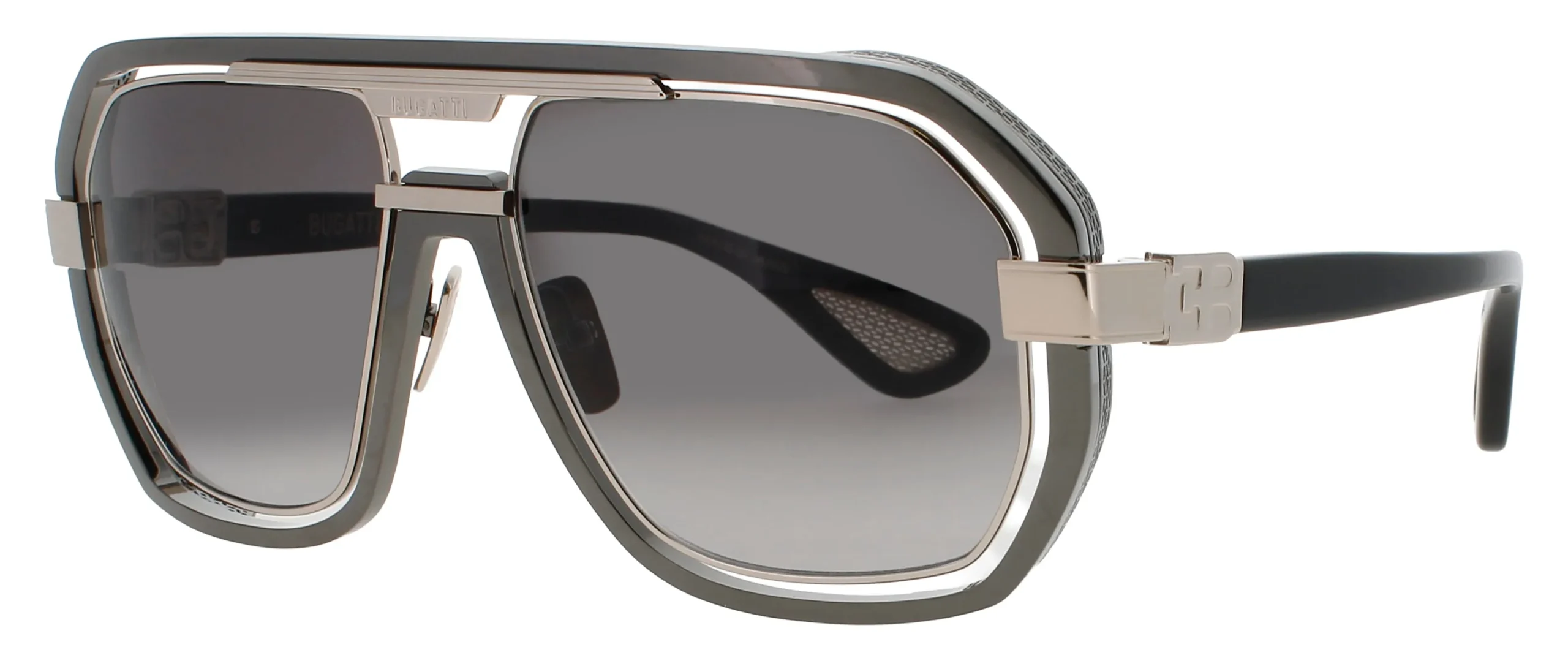 Bugatti 08 GM/WG Sunglasses Gunmetal 58mm Men