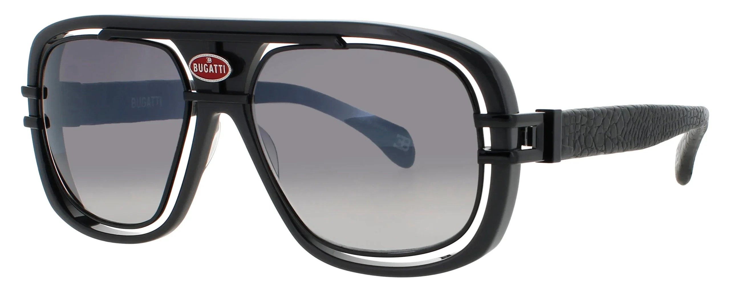 Bugatti 7 GRY/BK Sunglasses Grey 56mm Men