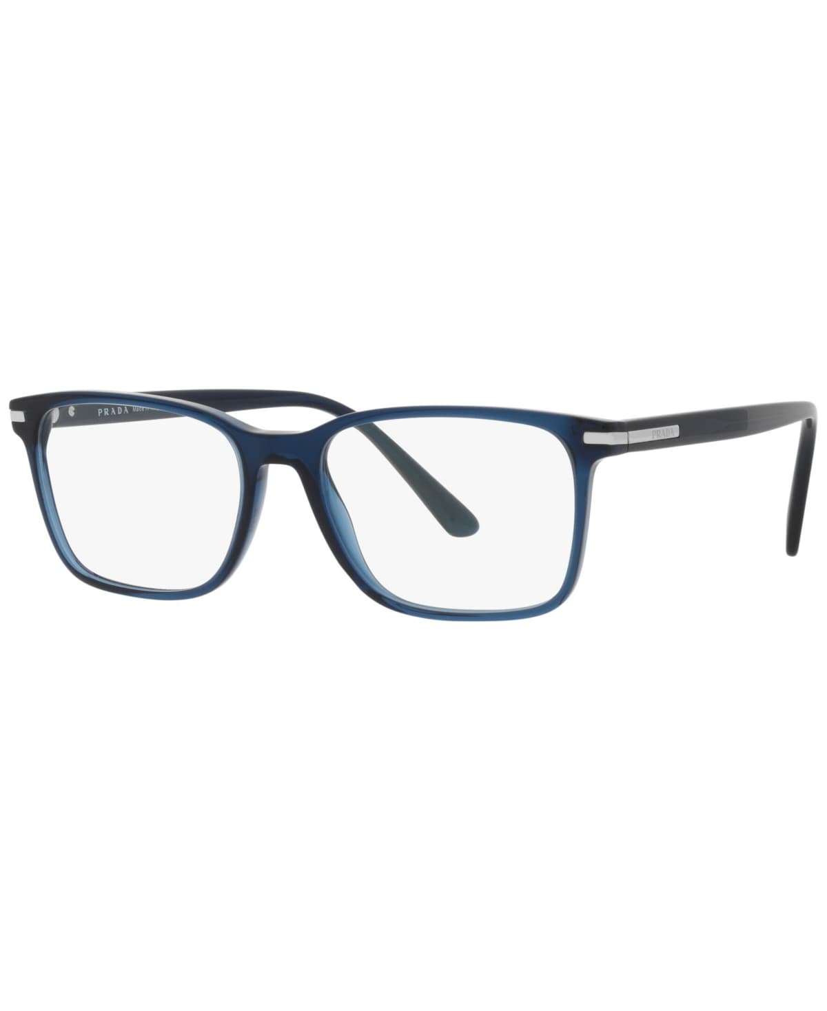 Prada VPR14W 08Q-1O1 PR 14WV Eyeglasses Blue 56mm Men