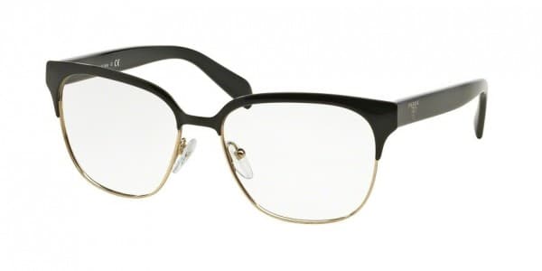 Prada VPR54S UEZ1O1 Eyeglasses Black Tortoise 52mm Women
