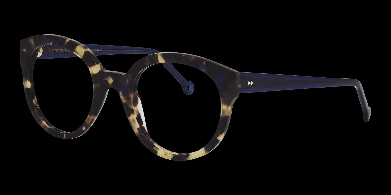 Nathalie Blanc Helene C725 Eyeglasses Tortoise Blue 50mm Women