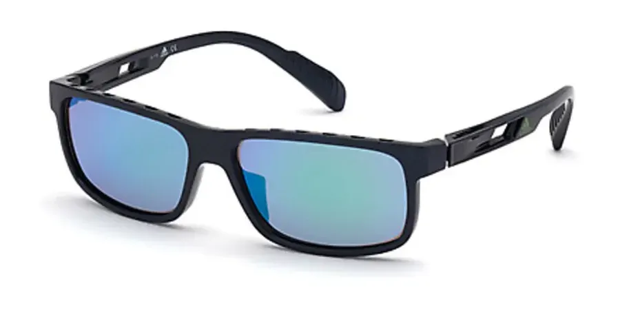 Adidas SP0023-F 92N Sunglasses Blue 59mm Men