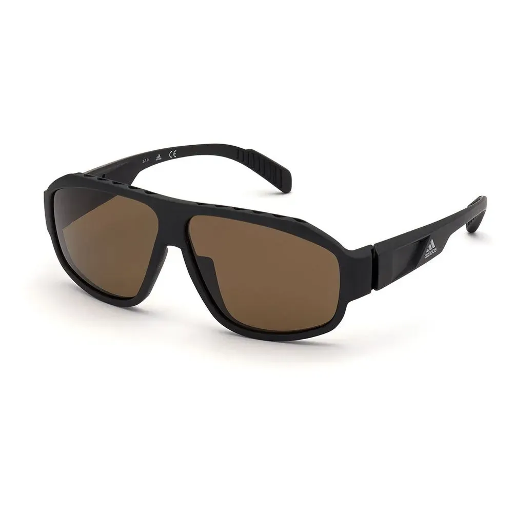 Adidas SP0025 02H Sunglasses Matte Black 62mm Men
