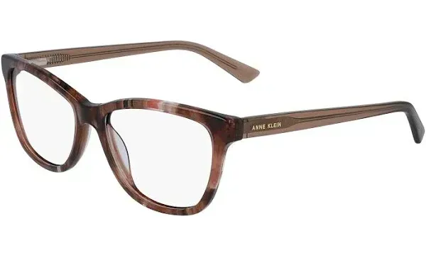 Anne Klein AK5074 208 Eyeglasses Mocha Horn 51mm Women