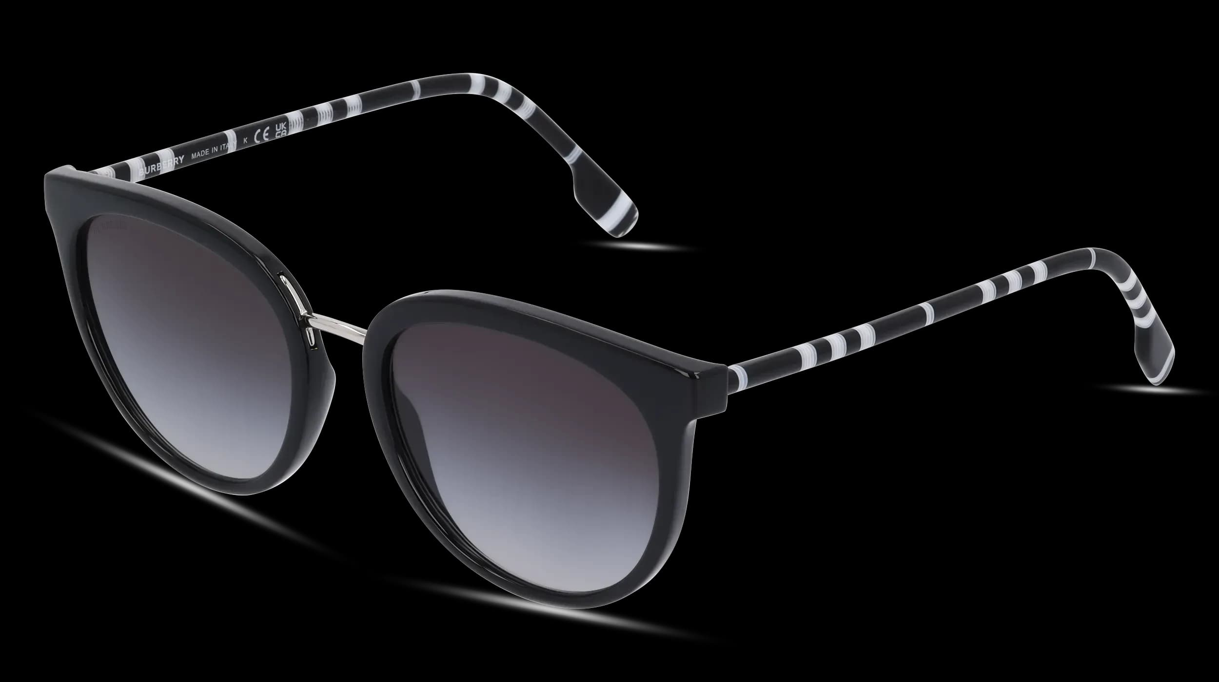 Burberry BE4316 Willow 40078G Sunglasses Black 54mm Women