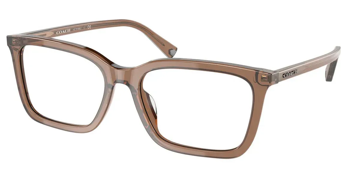 Coach HC6188U 5672 Eyeglasses Transparent Brown 57mm Men