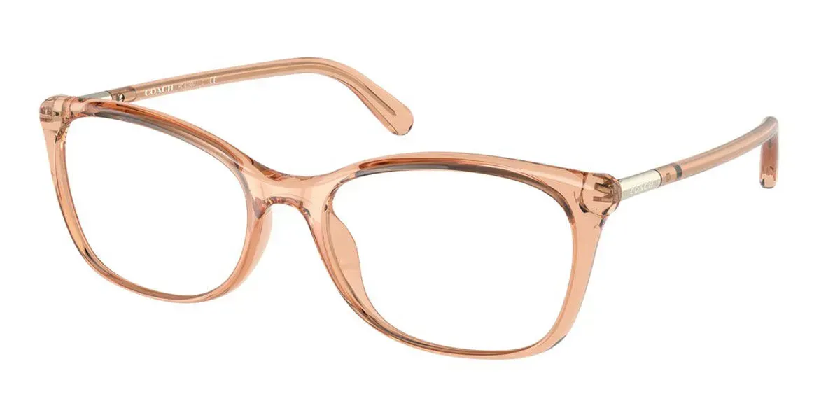 Coach HC6192U 5561 Eyeglasses Transparent Champagne Brown 54mm Women