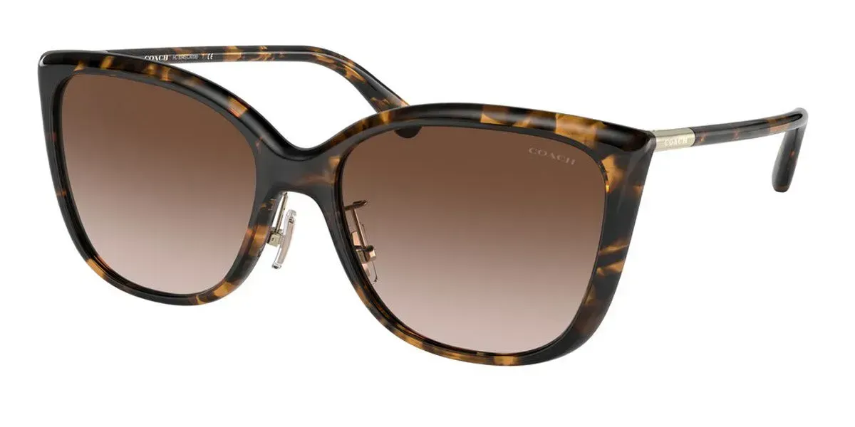 Coach HC8345 Sunglasses Dark Tortoise 57mm Women