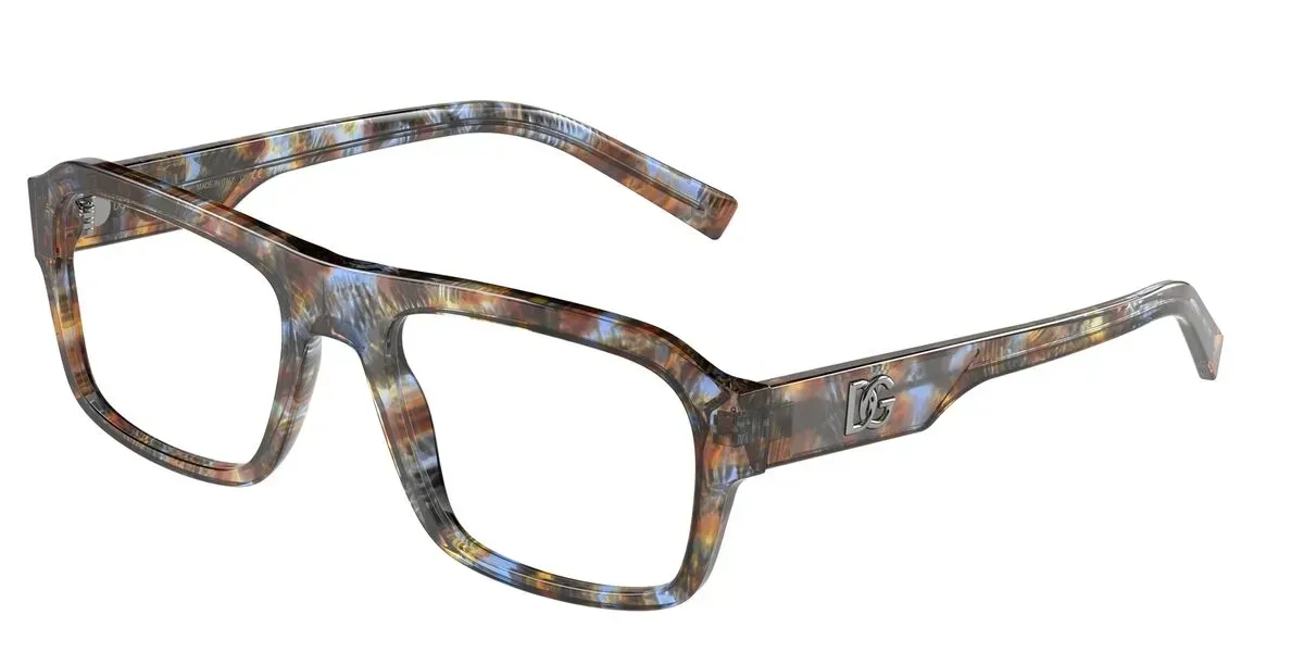 Dolce & Gabbana DG3351 3357 Eyeglasses Blue Havana 55mm Men