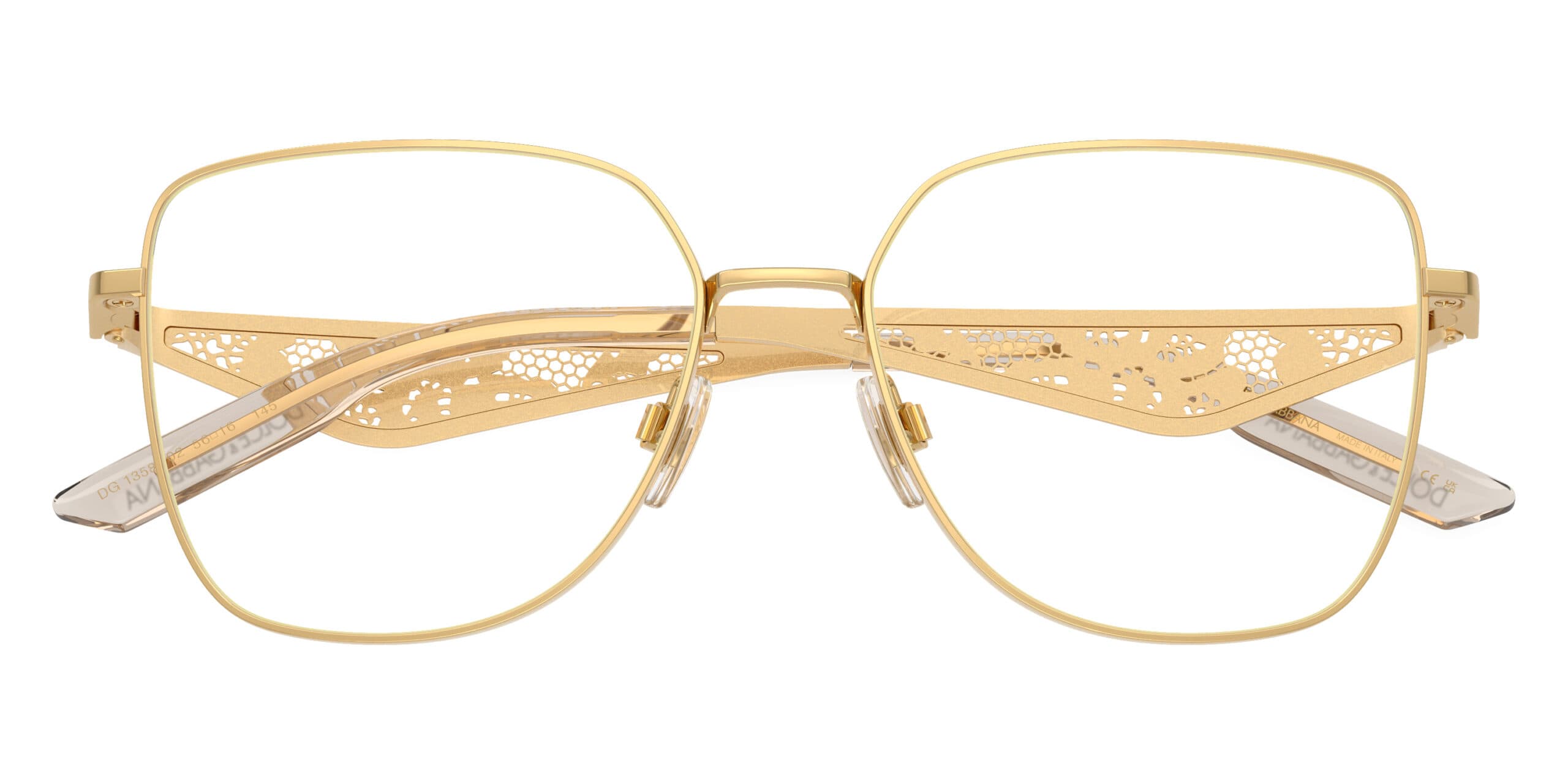 Dolce & Gabbana DG1358 02 Eyeglasses Gold 56mm Women 5