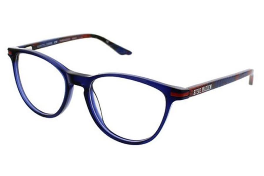 Steve Madden THREADDED Eyeglasses Blue 50mm Women