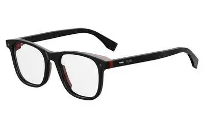 Fendi FFM0020 OIT Eyeglasses Black Red 50mm Men