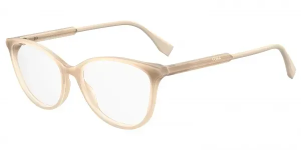 Fendi FF0449 FWM Eyeglasses Nude Beige Brown 54mm Women
