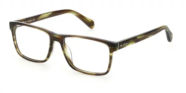 Fossil 7084/G 0145 Eyeglasses Olive Horn 54mm Men