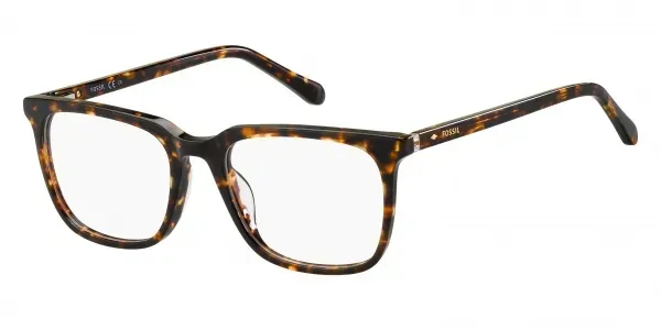 Fossil 7089 086 Eyeglasses Dark Havana 50mm Men