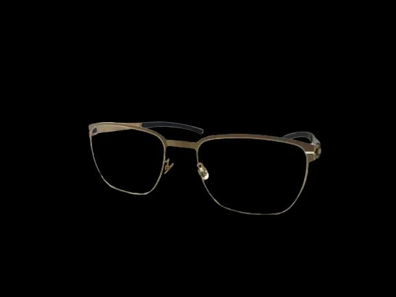 ic! berlin T31 Eyeglasses Gold 53mm Unisex