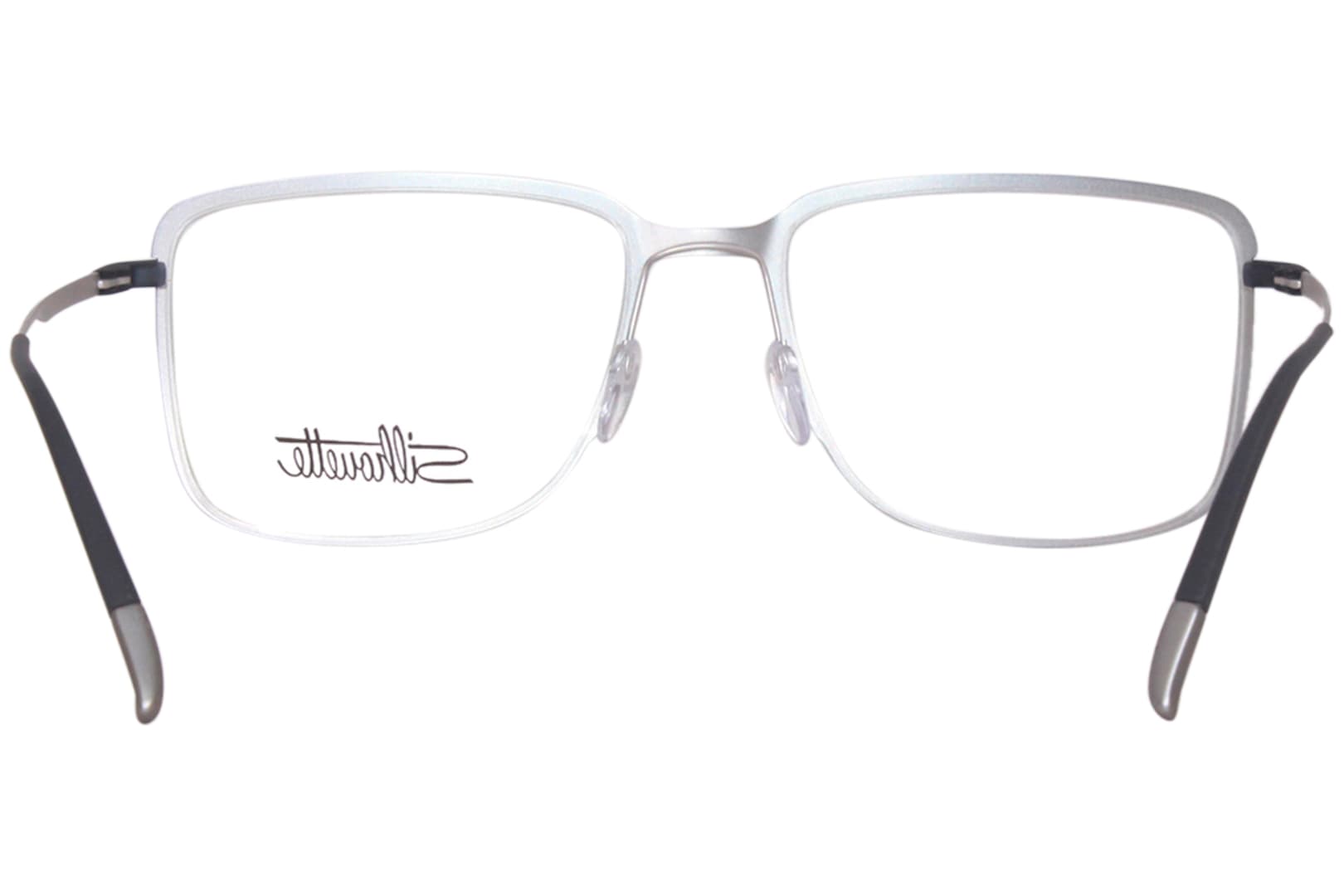 Silhouette Lite Wave 5534 7000 Eyeglasses Smooth Rhodium 54mm Unisex 4