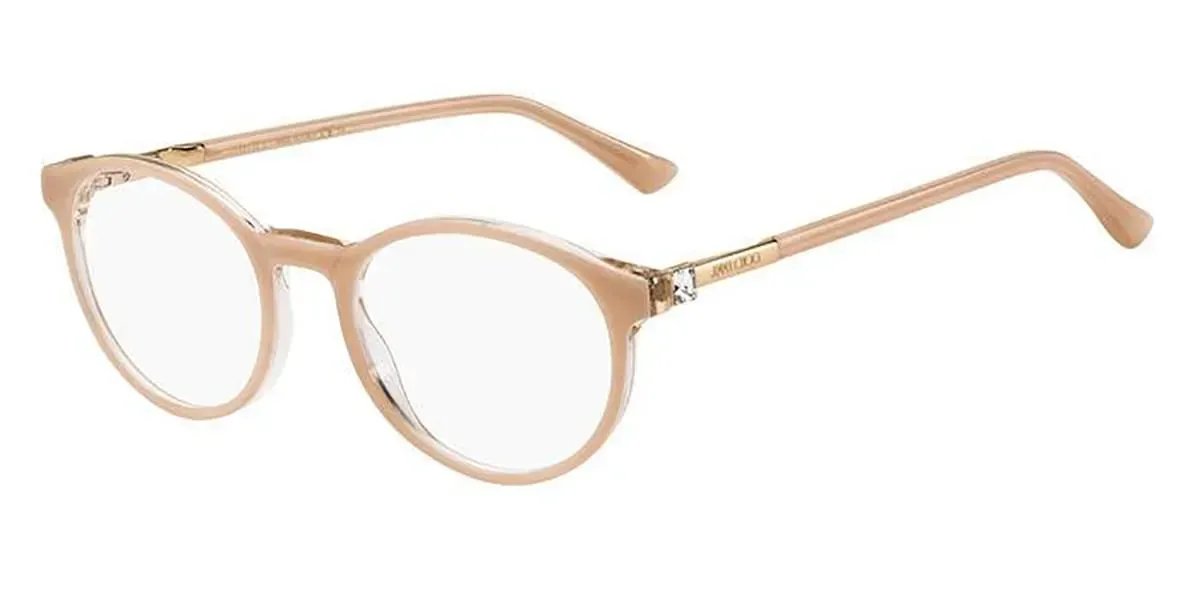 Jimmy Choo JC272 8XO Eyeglasses Pink Crystal 49mm Women