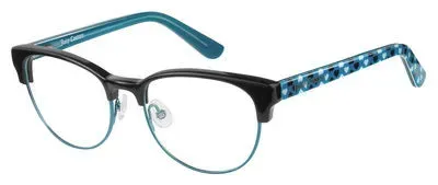 Juicy Couture JU928 0ETJ Eyeglasses Black Teal 47mm Women