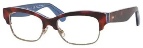 Kate Spade Shantal QTR Eyeglasses Havana Blue 52mm Women
