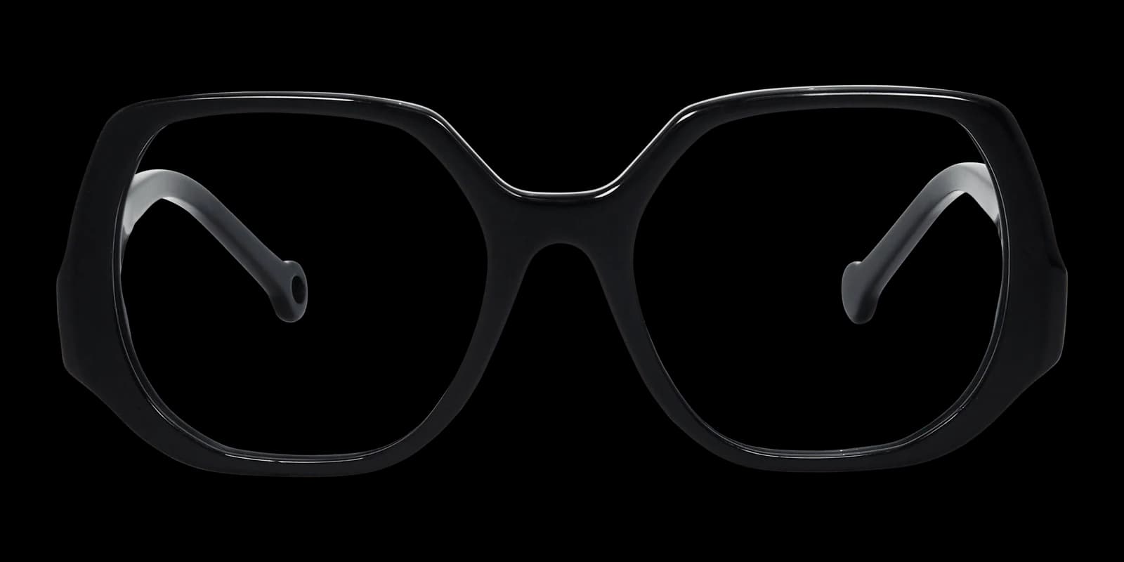 Nathalie Blanc Germaine C196 Eyeglasses Black Shiny 52mm Women 2