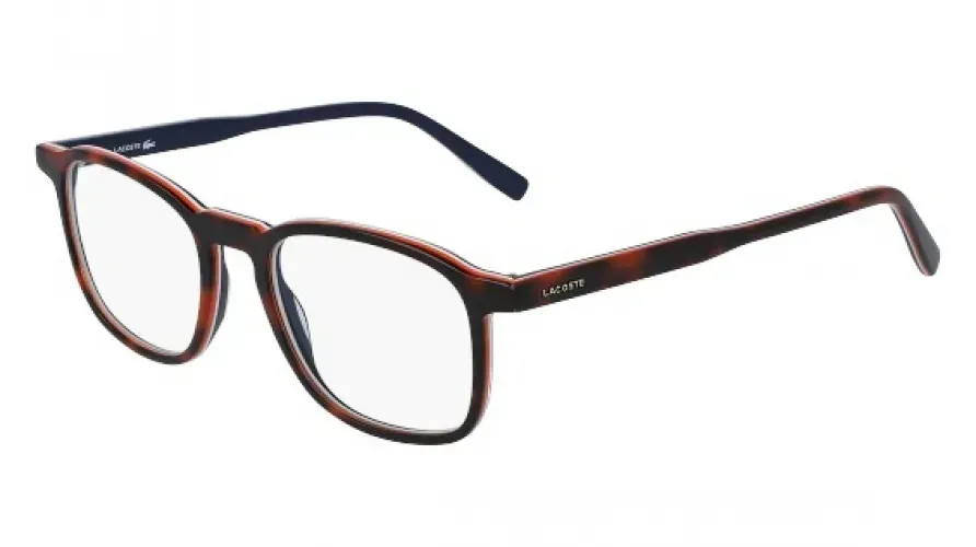 Lacoste L2845 214 Eyeglasses Orange Havana 50mm Unisex