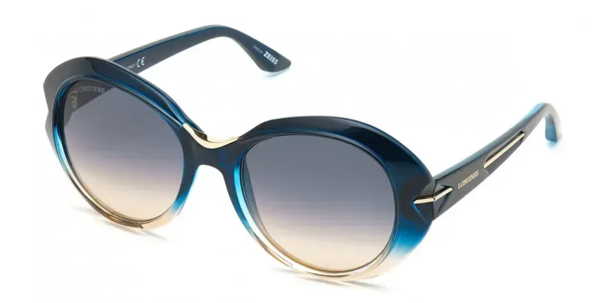 Longines LG0012-H 92W Sunglasses Blue 55mm Women