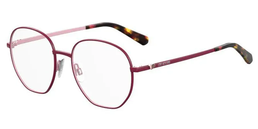 Love Moschino MOL532 8CQ Eyeglasses Cherry 52mm Women